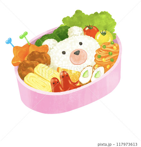 キャラ弁　かわいいキャラクター弁当 117973613