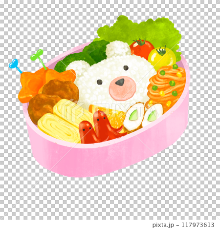 キャラ弁　かわいいキャラクター弁当 117973613