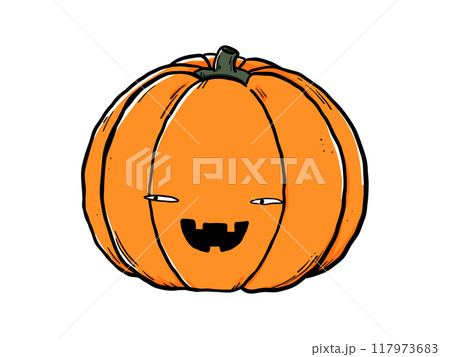 ハロウィンかぼちゃ 117973683