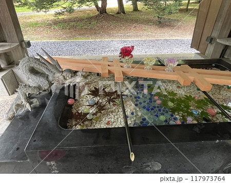 帯廣神社の手水舎 帯廣神社の手水舎 117973764