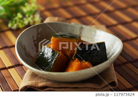 かぼちゃの煮物 かぼちゃの煮物 117975624