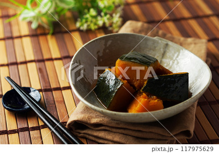 かぼちゃの煮物 117975629