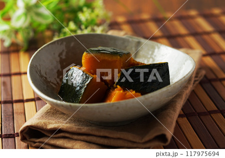 かぼちゃの煮物 かぼちゃの煮物 117975694