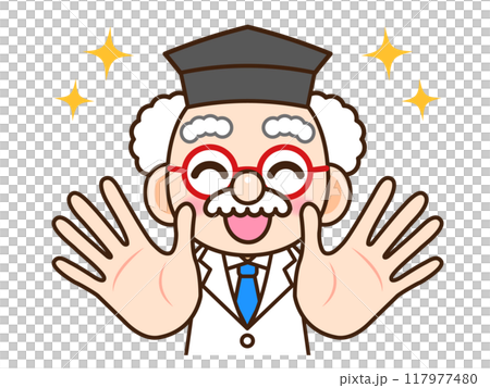 洗手並高興擁有乾淨乾淨的手的醫生插畫素材 117977480
