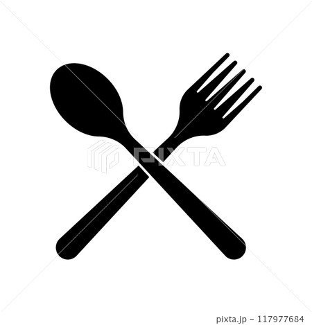 fork spoon icon fork spoon icon 117977684