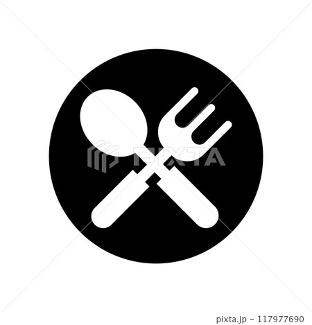 fork spoon icon 117977690