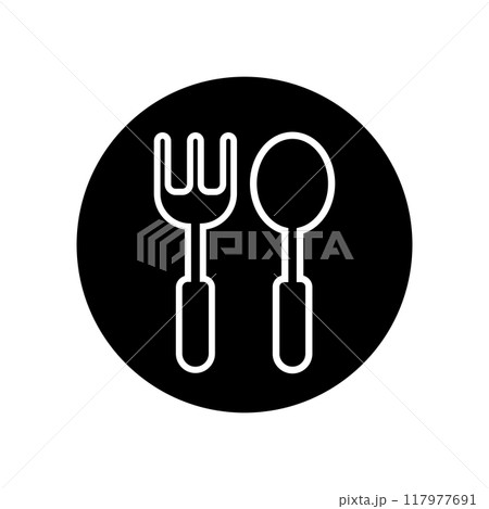 fork spoon icon 117977691