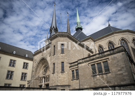 Luxembourg Notre-Dame Cathedral in centre of the capital 117977976