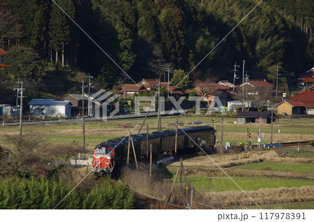 山口線 渡川付近 DD51試運転 山口線 渡川付近 DD51試運転 117978391
