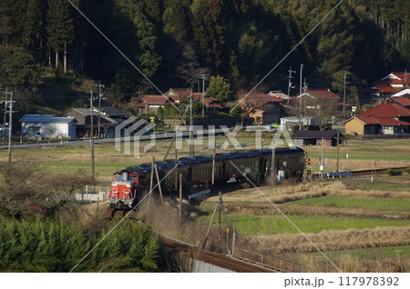 山口線 渡川付近 DD51試運転 山口線 渡川付近 DD51試運転 117978392