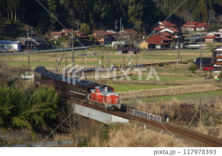 山口線 渡川付近 DD51試運転 山口線 渡川付近 DD51試運転 117978393