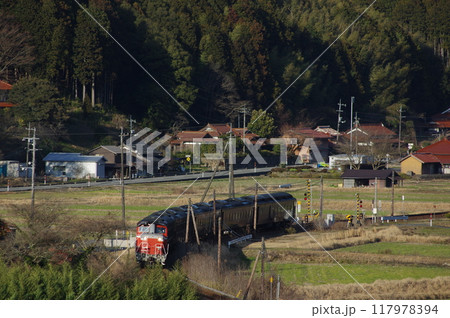 山口線 渡川付近 DD51試運転 山口線 渡川付近 DD51試運転 117978394