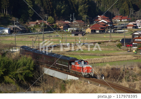 山口線 渡川付近 DD51試運転 山口線 渡川付近 DD51試運転 117978395