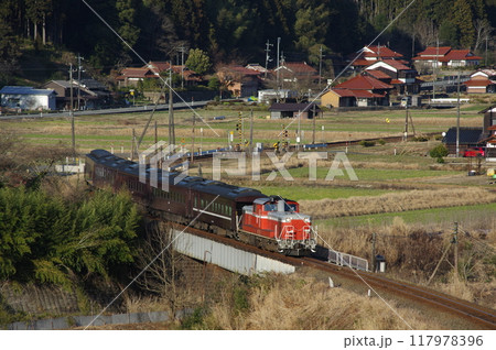 山口線 渡川付近 DD51試運転 山口線 渡川付近 DD51試運転 117978396