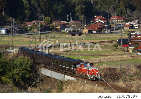 山口線 渡川付近 DD51試運転 山口線 渡川付近 DD51試運転 117978397