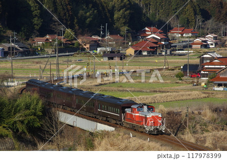 山口線 渡川付近 DD51試運転 山口線 渡川付近 DD51試運転 117978399