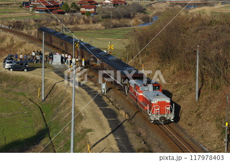 山口線 渡川付近 DD51試運転 117978403