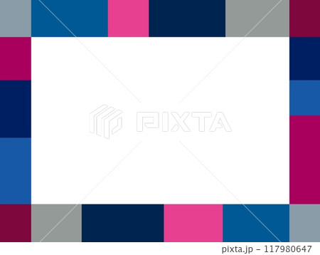 フレーム 幾何学模様 ホワイトスペース フレーム 幾何学模様 ホワイトスペース 117980647