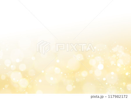 黄色い光玉背景 黄色い光玉背景 117982172