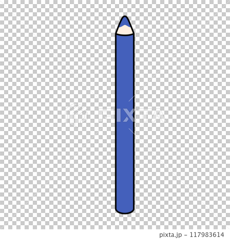 色鉛筆藍色 色鉛筆藍色 117983614