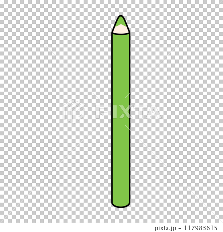 Colored pencils: light green Colored pencils: light green 117983615