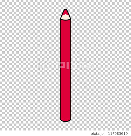色えんぴつ あか 色えんぴつ あか 117983619