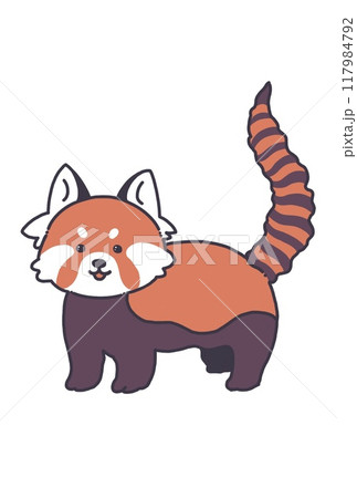 キリッとしたレッサーパンダ 117984792