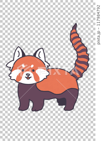 キリッとしたレッサーパンダ 117984792