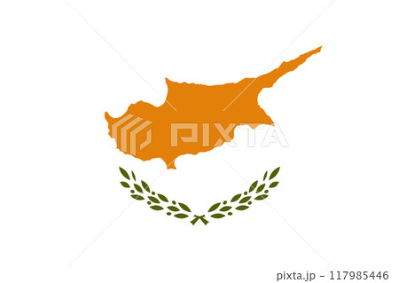 National flag Republic of Cyprus National flag Republic of Cyprus 117985446