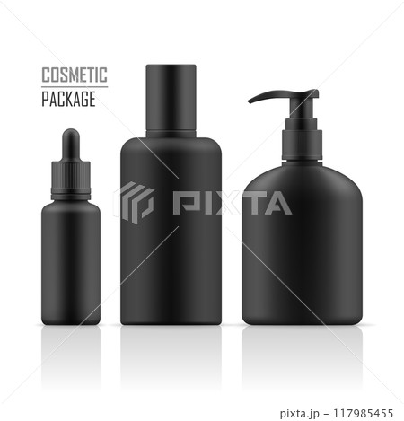 Blank template of cosmetic packages. 117985455