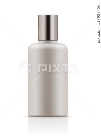 Mock-up of white plastic bottle Mock-up of white plastic bottle 117985456