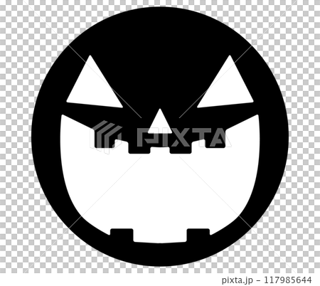 萬聖節南瓜臉部零件的插圖[2] 117985644