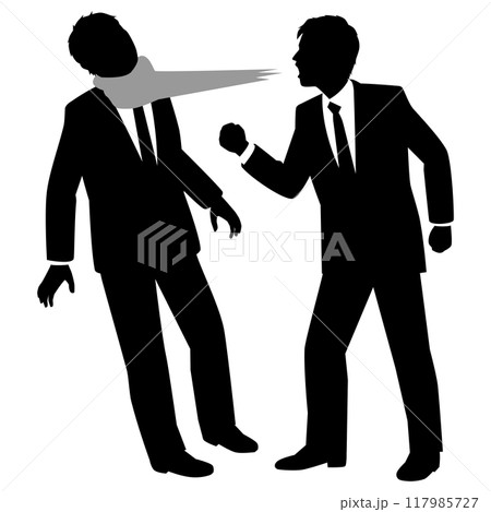 口撃される男性ビジネスマン 117985727