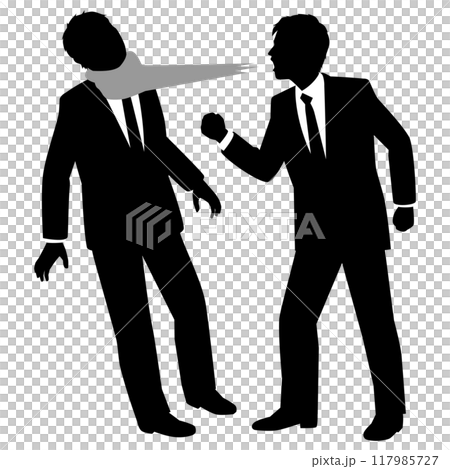 口撃される男性ビジネスマン 117985727