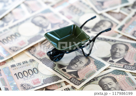 新壱万円札イメージ 工事 新壱万円札イメージ 工事 117986199