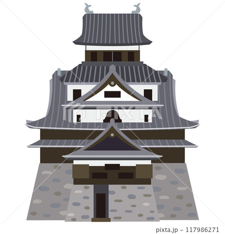 松江城　島根県　観光名所　素材 117986271