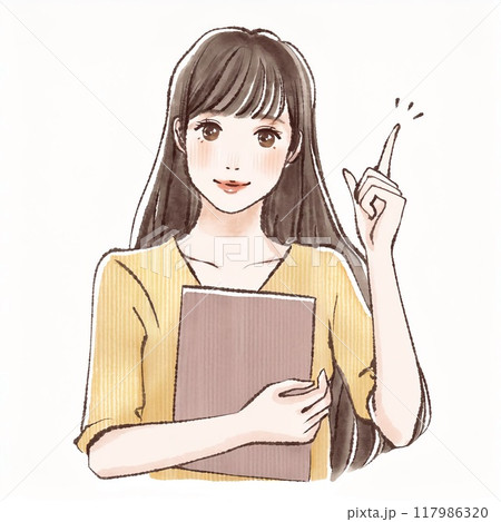 女性・女の子のイラスト素材 女性・女の子のイラスト素材 117986320