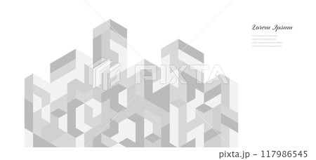 幾何学 抽象 建築 テクノロジー ビジネス 背景 幾何学 抽象 建築 テクノロジー ビジネス 背景 117986545