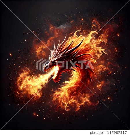 炎の龍 117987317
