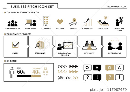 ビジネス リクルート系 プレゼンテーション ピッチ アイコン ビジネス リクルート系 プレゼンテーション ピッチ アイコン 117987479