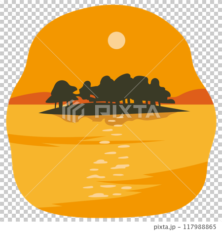 宍道湖 島根県 観光名所 素材 宍道湖 島根県 観光名所 素材 117988865