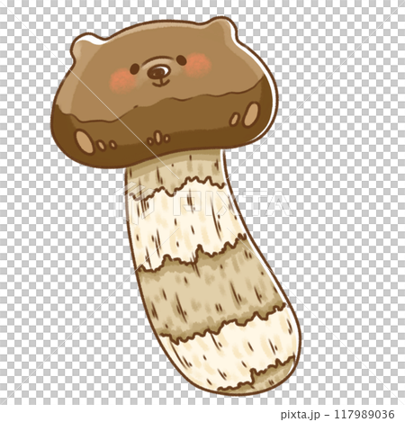 Matsutake Mushroom Bear 117989036