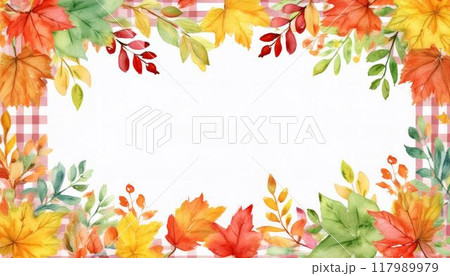 秋のフレーム(AI生成素材) 秋のフレーム(AI生成素材) 117989979