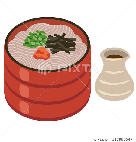 出雲そば　島根県　観光　郷土料理　名産品　素材 117990547