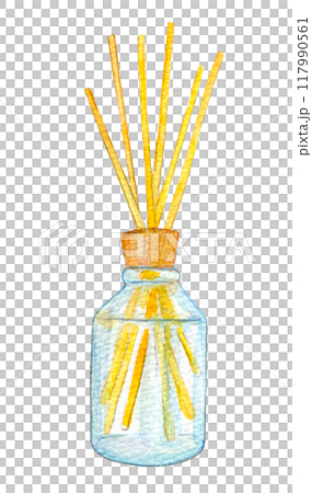 Watercolor illustrations, aroma goods, room fragrances 117990561