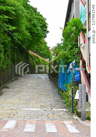 オランダ坂　街並み　長崎市 117991549