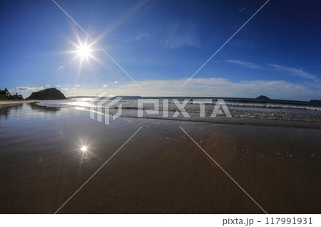 姉子の浜夕景 117991931