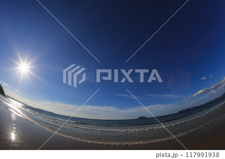 姉子の浜夕景 117991938