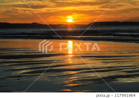 姉子の浜夕景 姉子の浜夕景 117991964