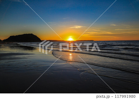 姉子の浜夕景 姉子の浜夕景 117991980